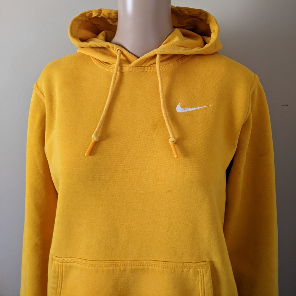 Nike Yellow Hoodie, Men's Small